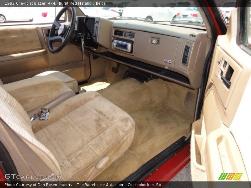 Burnt Red Metallic / Beige 1993 Chevrolet Blazer  4x4