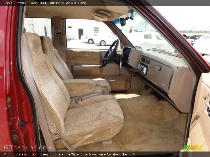 Burnt Red Metallic / Beige 1993 Chevrolet Blazer  4x4