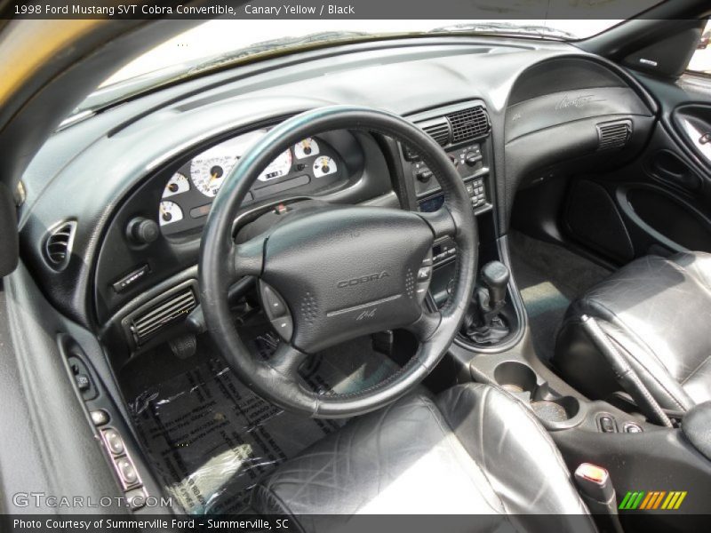 Black Interior - 1998 Mustang SVT Cobra Convertible 