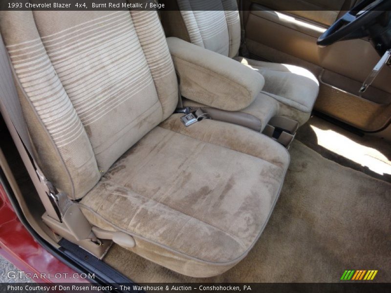 Burnt Red Metallic / Beige 1993 Chevrolet Blazer  4x4