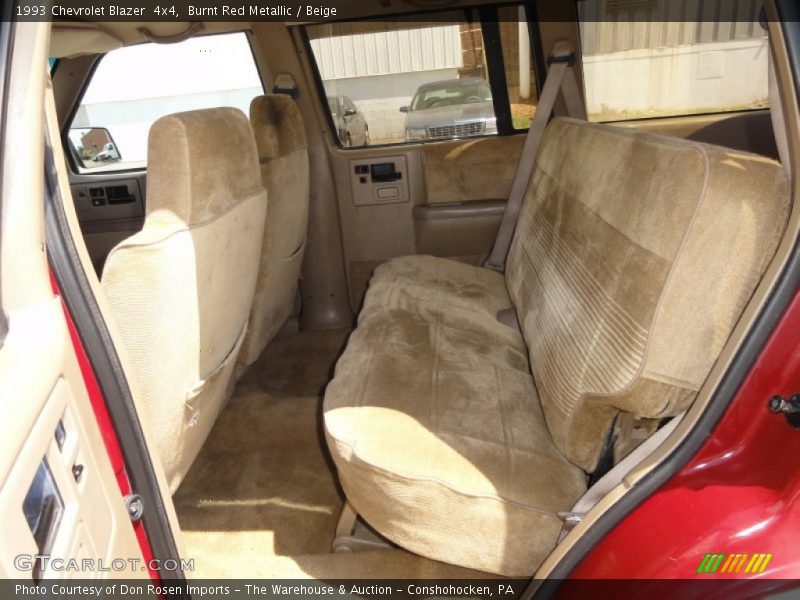 Burnt Red Metallic / Beige 1993 Chevrolet Blazer  4x4