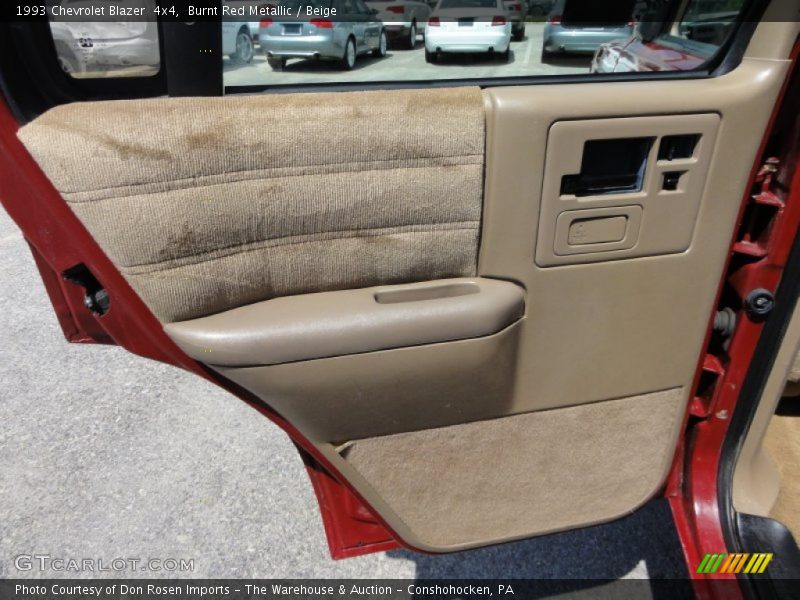 Burnt Red Metallic / Beige 1993 Chevrolet Blazer  4x4