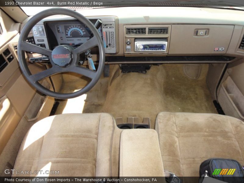 Burnt Red Metallic / Beige 1993 Chevrolet Blazer  4x4