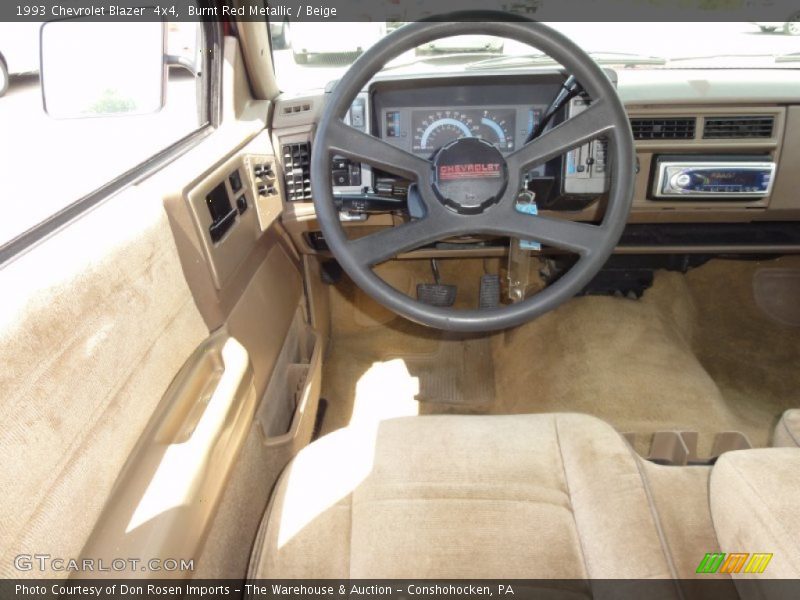 Burnt Red Metallic / Beige 1993 Chevrolet Blazer  4x4