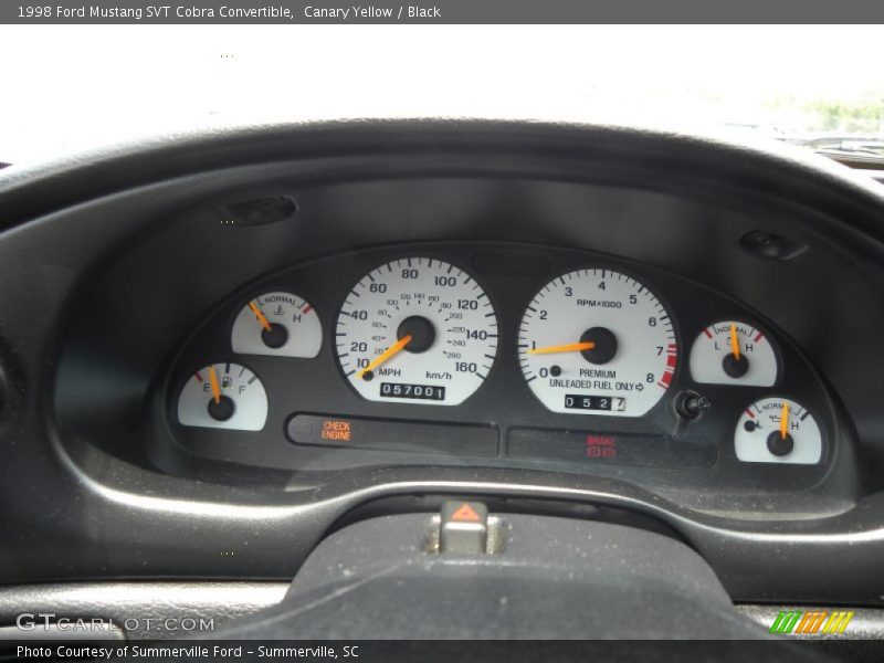  1998 Mustang SVT Cobra Convertible SVT Cobra Convertible Gauges