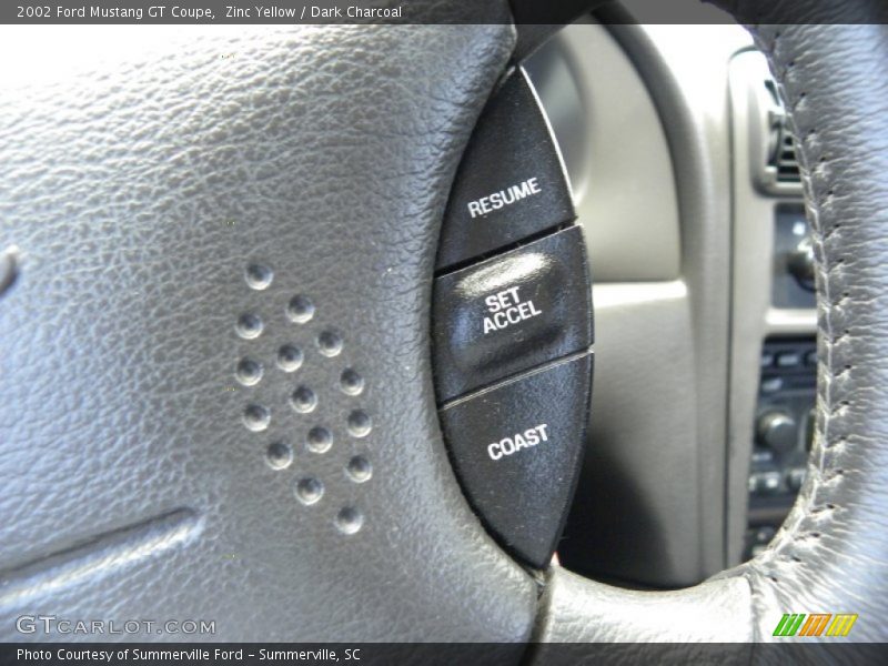 Controls of 2002 Mustang GT Coupe