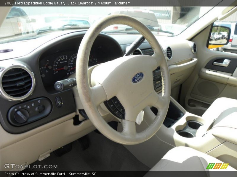 Black Clearcoat / Medium Parchment 2003 Ford Expedition Eddie Bauer