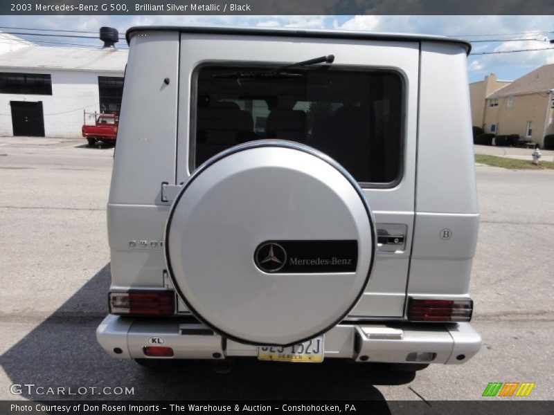 Brilliant Silver Metallic / Black 2003 Mercedes-Benz G 500