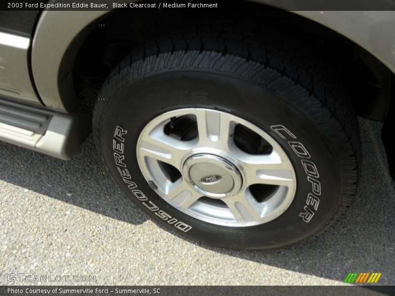 Black Clearcoat / Medium Parchment 2003 Ford Expedition Eddie Bauer