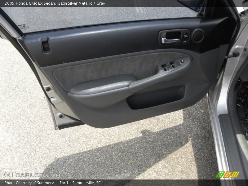 Satin Silver Metallic / Gray 2005 Honda Civic EX Sedan