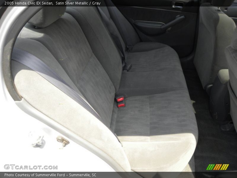 Satin Silver Metallic / Gray 2005 Honda Civic EX Sedan