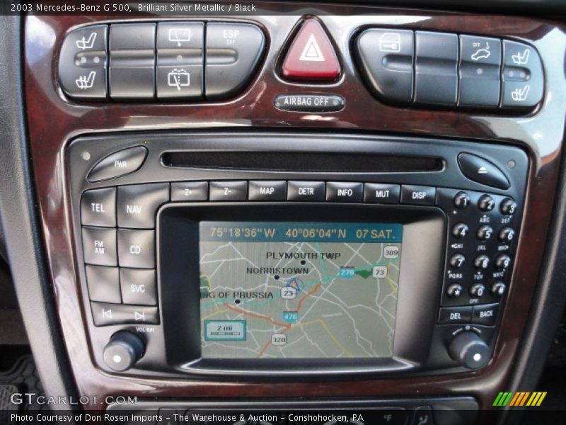 Navigation of 2003 G 500