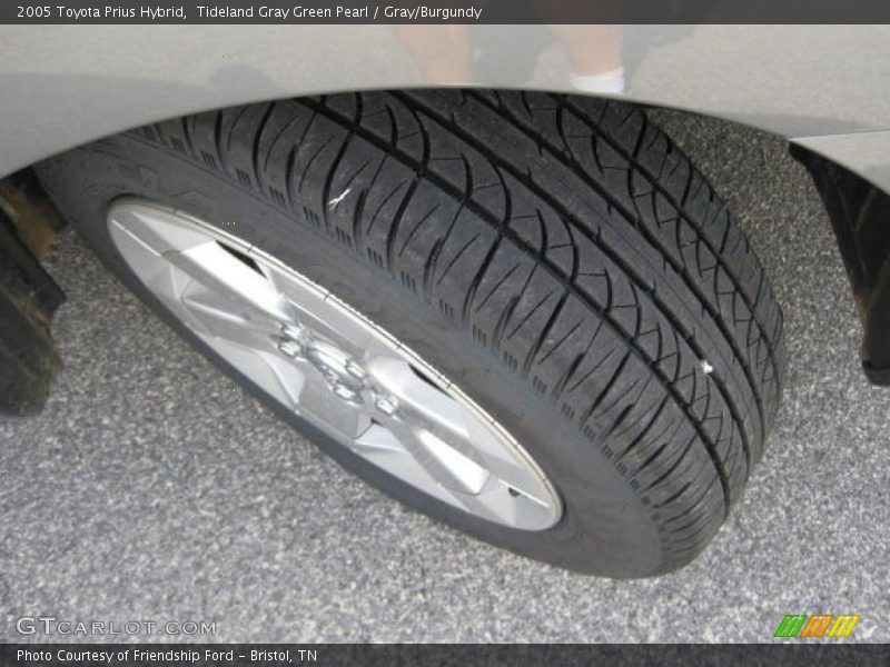 Tideland Gray Green Pearl / Gray/Burgundy 2005 Toyota Prius Hybrid
