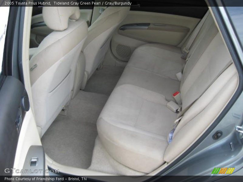 Tideland Gray Green Pearl / Gray/Burgundy 2005 Toyota Prius Hybrid