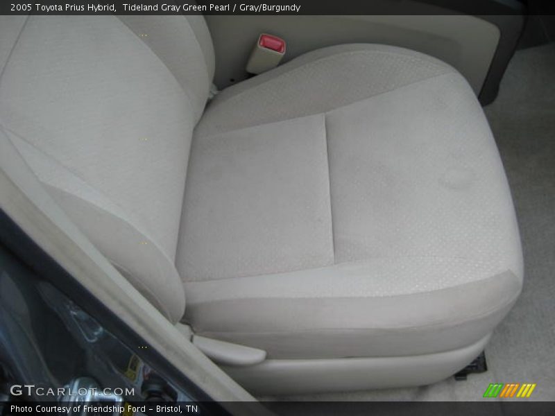 Tideland Gray Green Pearl / Gray/Burgundy 2005 Toyota Prius Hybrid