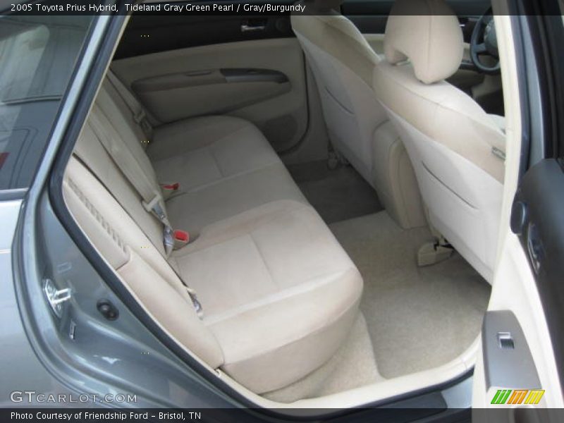 Tideland Gray Green Pearl / Gray/Burgundy 2005 Toyota Prius Hybrid