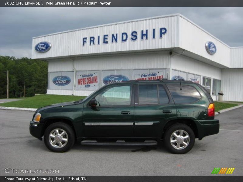 Polo Green Metallic / Medium Pewter 2002 GMC Envoy SLT