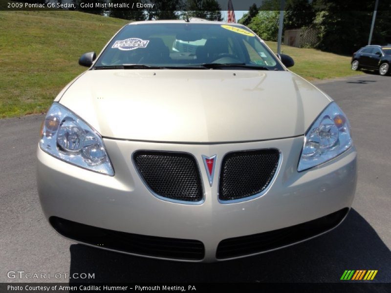 Gold Mist Metallic / Ebony 2009 Pontiac G6 Sedan