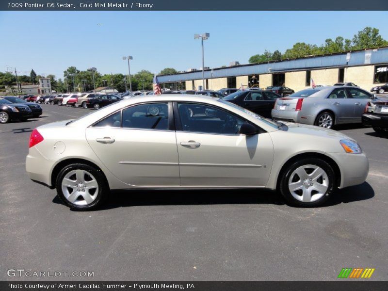 Gold Mist Metallic / Ebony 2009 Pontiac G6 Sedan