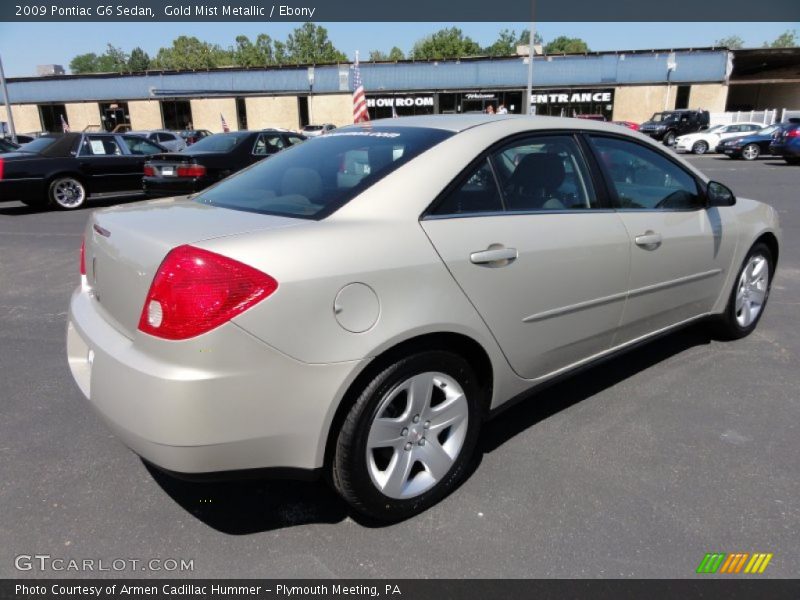 Gold Mist Metallic / Ebony 2009 Pontiac G6 Sedan