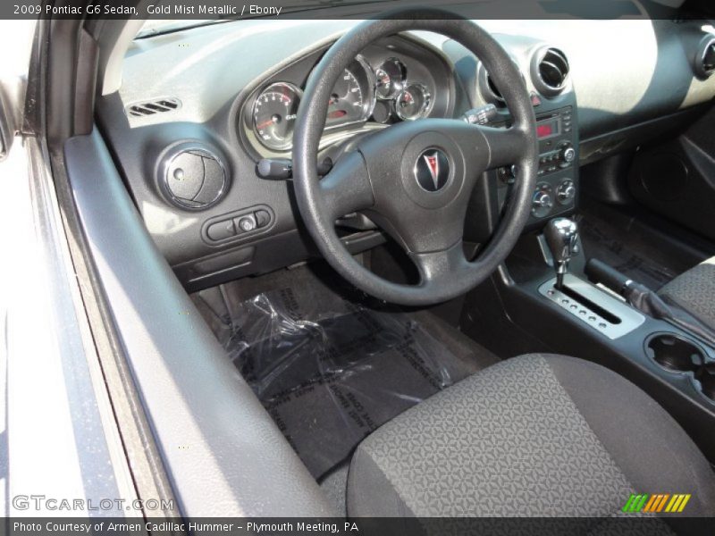 Gold Mist Metallic / Ebony 2009 Pontiac G6 Sedan