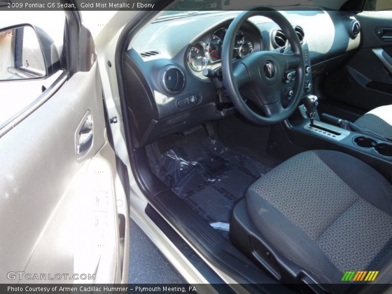 Gold Mist Metallic / Ebony 2009 Pontiac G6 Sedan