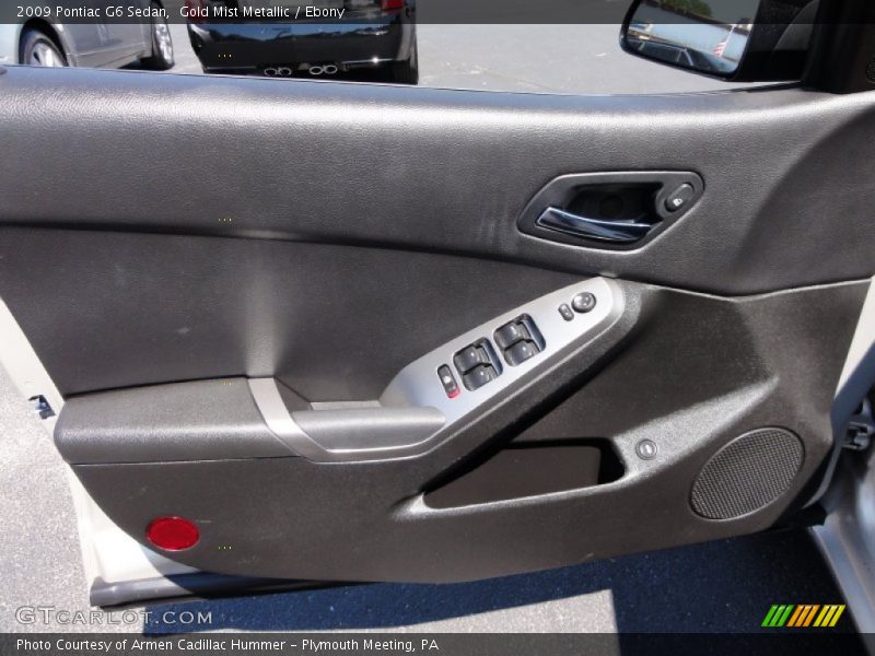 Gold Mist Metallic / Ebony 2009 Pontiac G6 Sedan