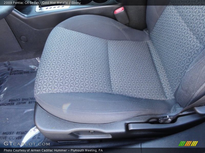 Gold Mist Metallic / Ebony 2009 Pontiac G6 Sedan