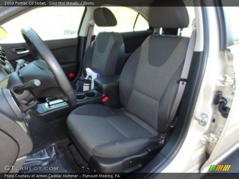 Gold Mist Metallic / Ebony 2009 Pontiac G6 Sedan