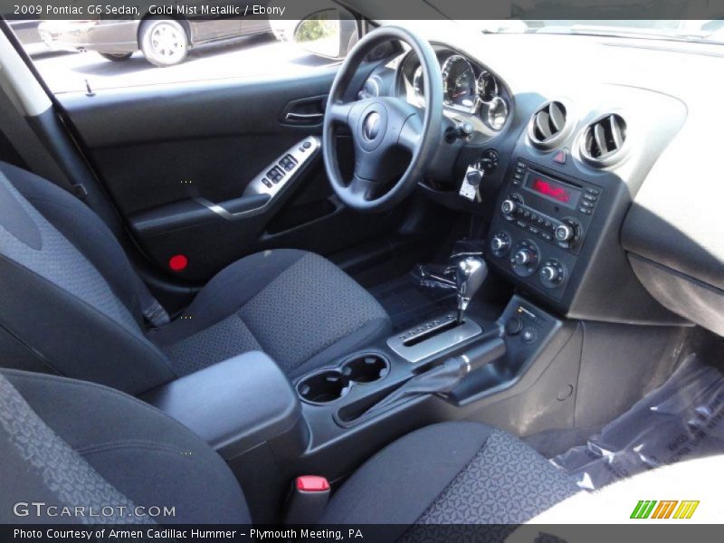 Gold Mist Metallic / Ebony 2009 Pontiac G6 Sedan