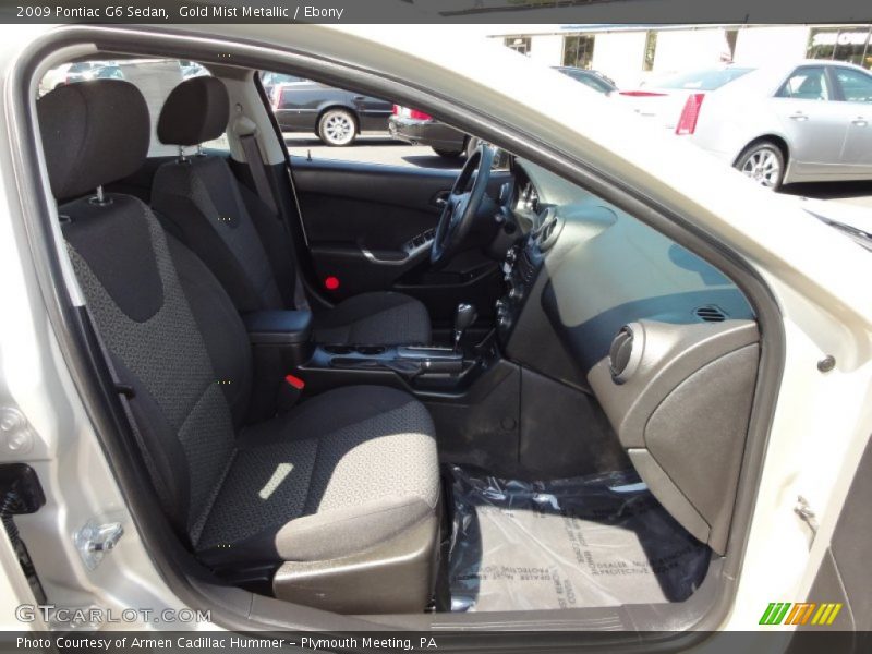 Gold Mist Metallic / Ebony 2009 Pontiac G6 Sedan
