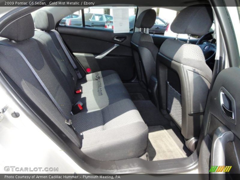 Gold Mist Metallic / Ebony 2009 Pontiac G6 Sedan