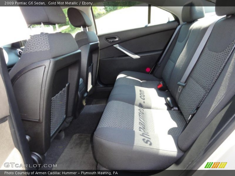 Gold Mist Metallic / Ebony 2009 Pontiac G6 Sedan