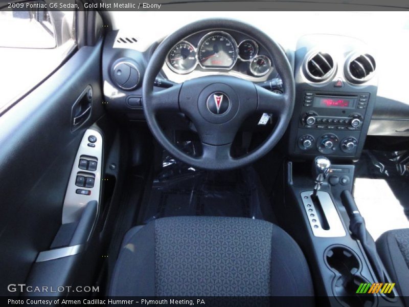 Gold Mist Metallic / Ebony 2009 Pontiac G6 Sedan