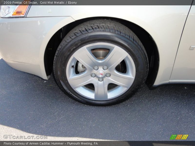 Gold Mist Metallic / Ebony 2009 Pontiac G6 Sedan