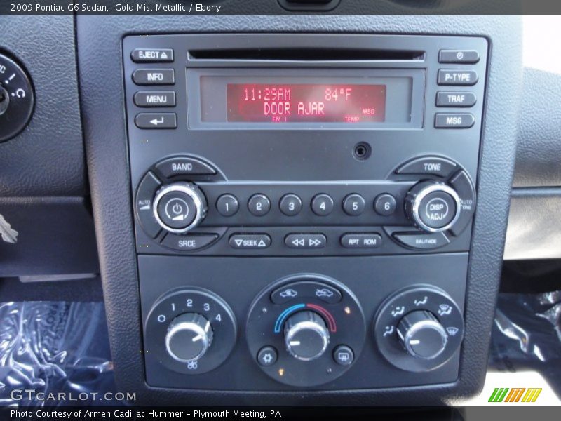 Gold Mist Metallic / Ebony 2009 Pontiac G6 Sedan