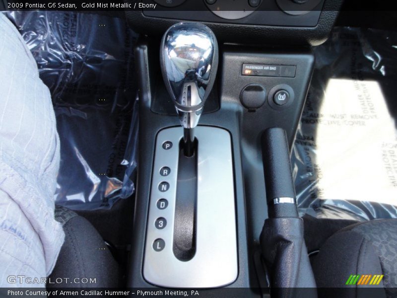 Gold Mist Metallic / Ebony 2009 Pontiac G6 Sedan
