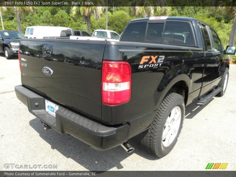 Black / Black 2007 Ford F150 FX2 Sport SuperCab