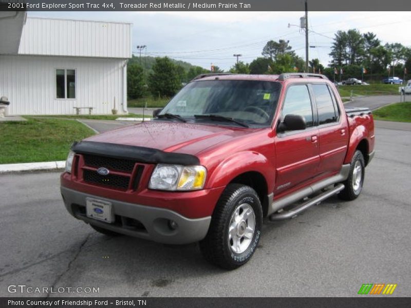Toreador Red Metallic / Medium Prairie Tan 2001 Ford Explorer Sport Trac 4x4