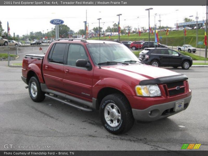 Toreador Red Metallic / Medium Prairie Tan 2001 Ford Explorer Sport Trac 4x4