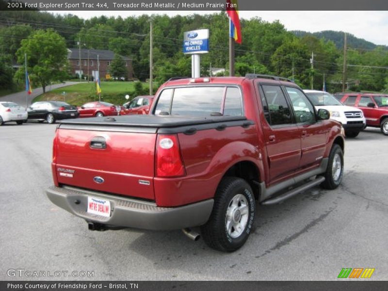 Toreador Red Metallic / Medium Prairie Tan 2001 Ford Explorer Sport Trac 4x4