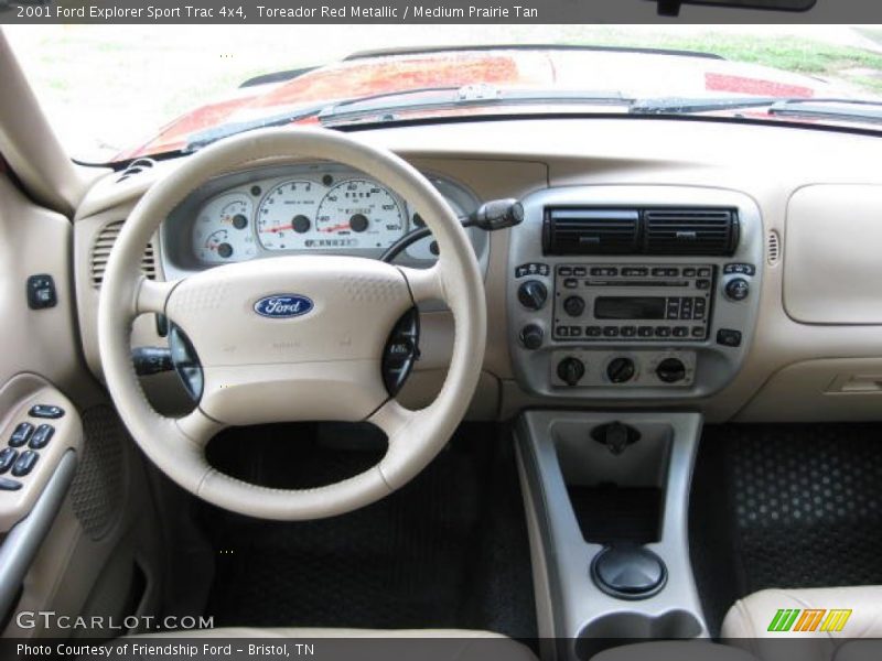 Toreador Red Metallic / Medium Prairie Tan 2001 Ford Explorer Sport Trac 4x4