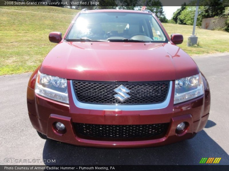 Vivid Red / Beige 2008 Suzuki Grand Vitara Luxury 4x4