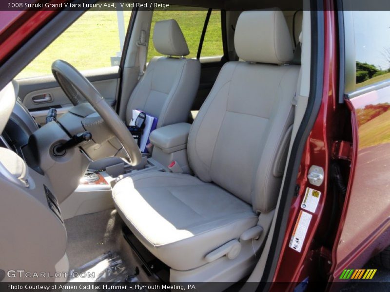 Vivid Red / Beige 2008 Suzuki Grand Vitara Luxury 4x4