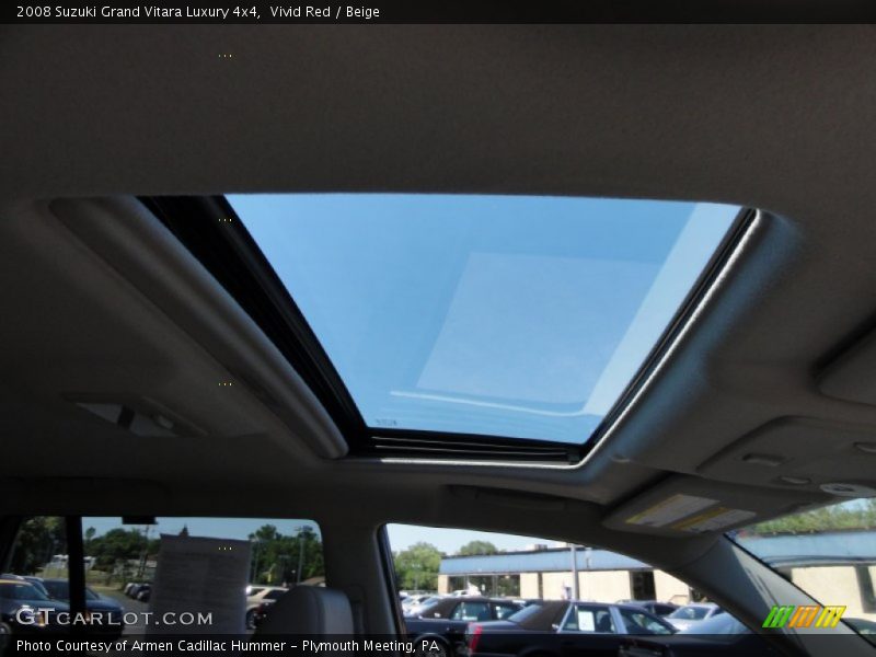 Sunroof of 2008 Grand Vitara Luxury 4x4