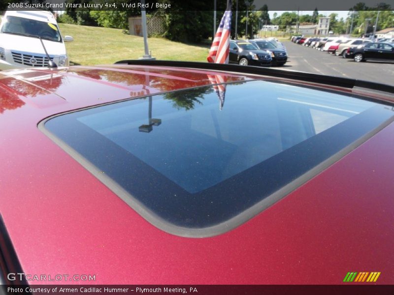 Sunroof of 2008 Grand Vitara Luxury 4x4