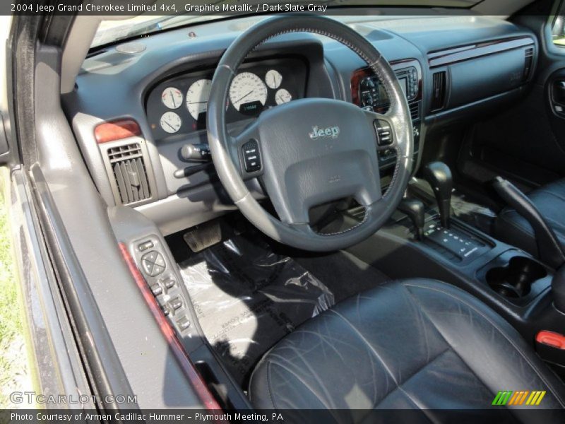 Graphite Metallic / Dark Slate Gray 2004 Jeep Grand Cherokee Limited 4x4