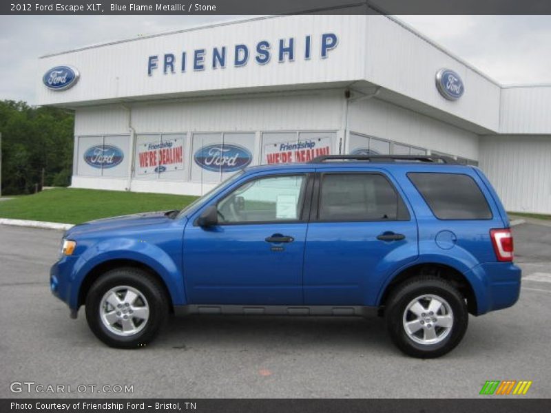 Blue Flame Metallic / Stone 2012 Ford Escape XLT