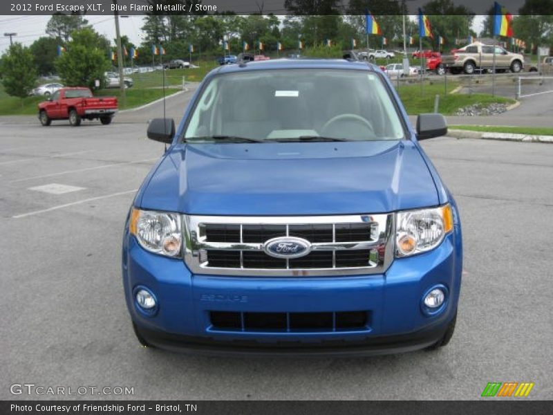 Blue Flame Metallic / Stone 2012 Ford Escape XLT