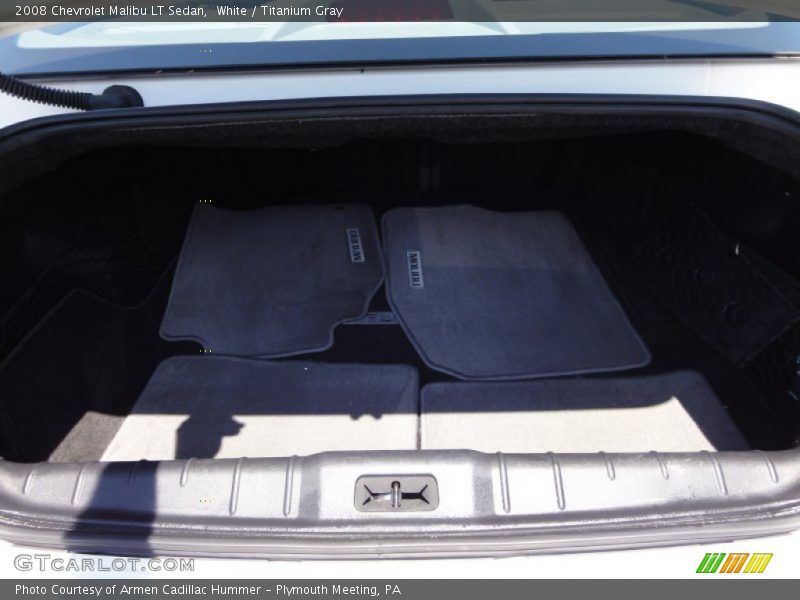 White / Titanium Gray 2008 Chevrolet Malibu LT Sedan